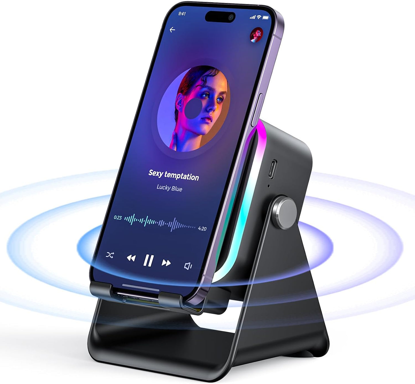Station Audio 5-en-1 – Son, Lumière & Charge en Un