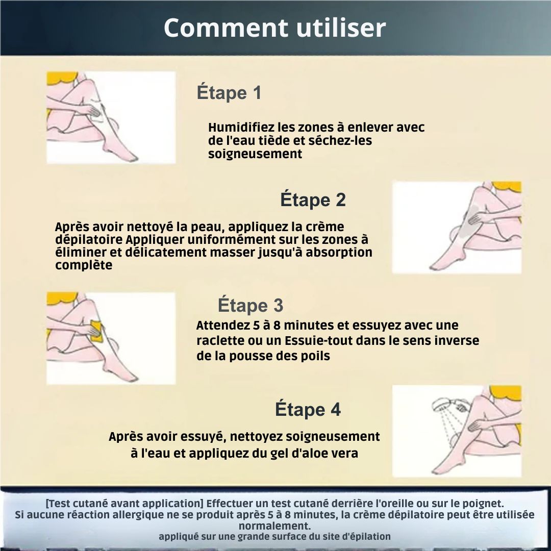 🔥 Achetez-en 1, obtenez-en 1 gratuit ! Crème dépilatoire indolore pour tout le corps