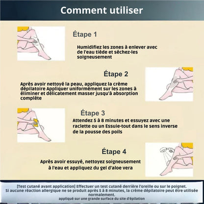 🔥 Achetez-en 1, obtenez-en 1 gratuit ! Crème dépilatoire indolore pour tout le corps