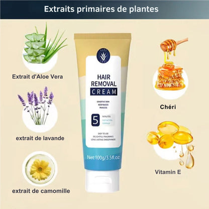 🔥 Achetez-en 1, obtenez-en 1 gratuit ! Crème dépilatoire indolore pour tout le corps