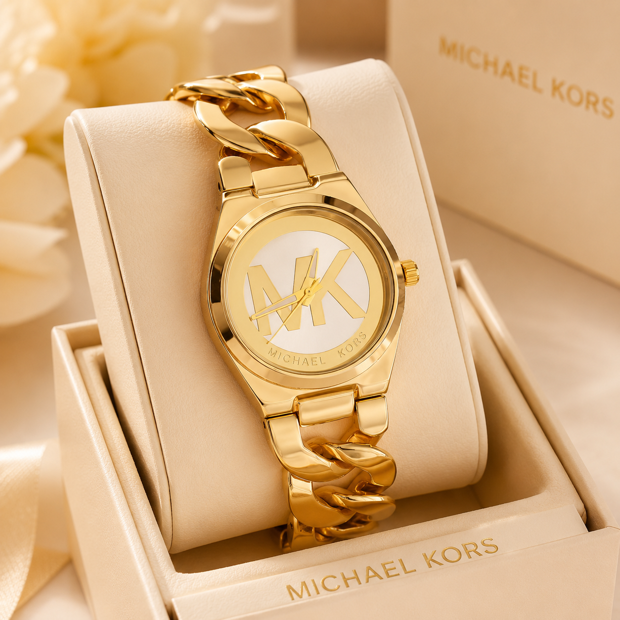 🔥 Michael Kors – La Montre  Femme (Dorée)