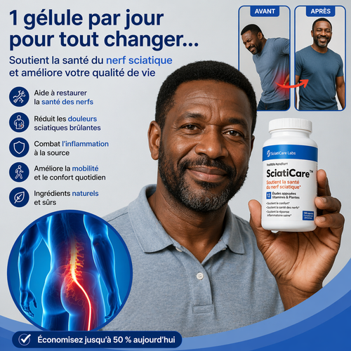 SciatiCare™ | Soulage 92 % de la douleur du nerf sciatique en seulement 7 jours