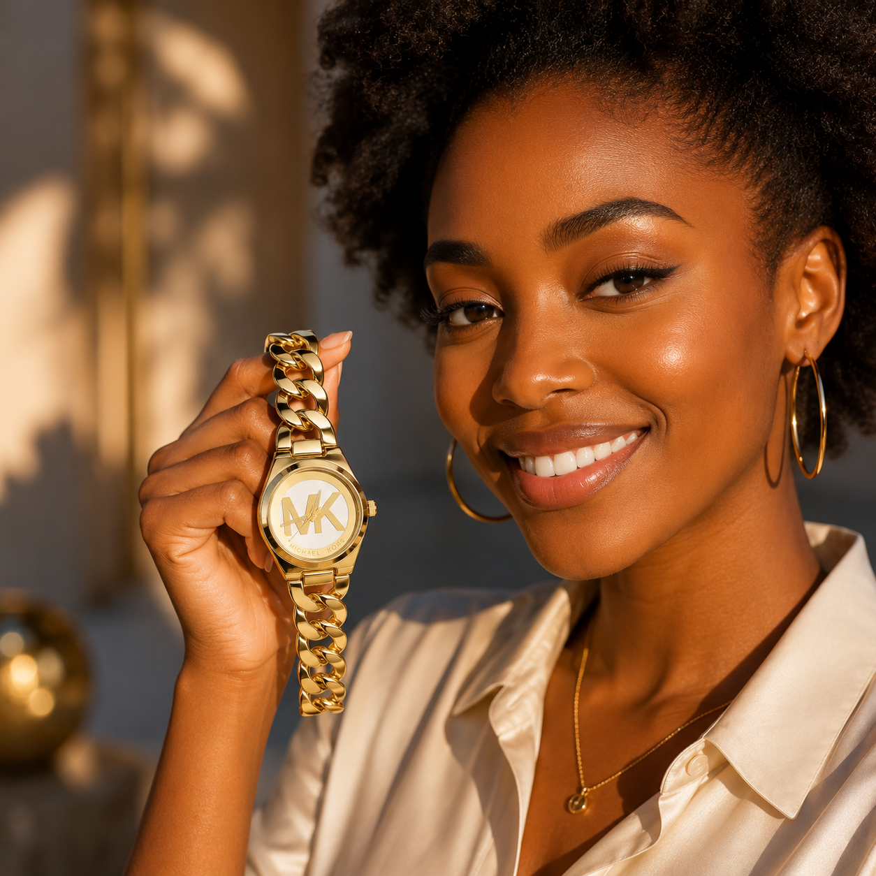 🔥 Michael Kors – La Montre  Femme (Dorée)